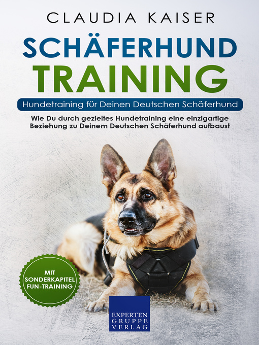 Cover image for Schäferhund Training--Hundetraining für Deinen Deutschen Schäferhund